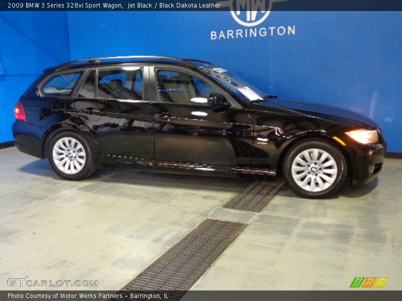 Jet Black / Black Dakota Leather 2009 BMW 3 Series 328xi Sport Wagon