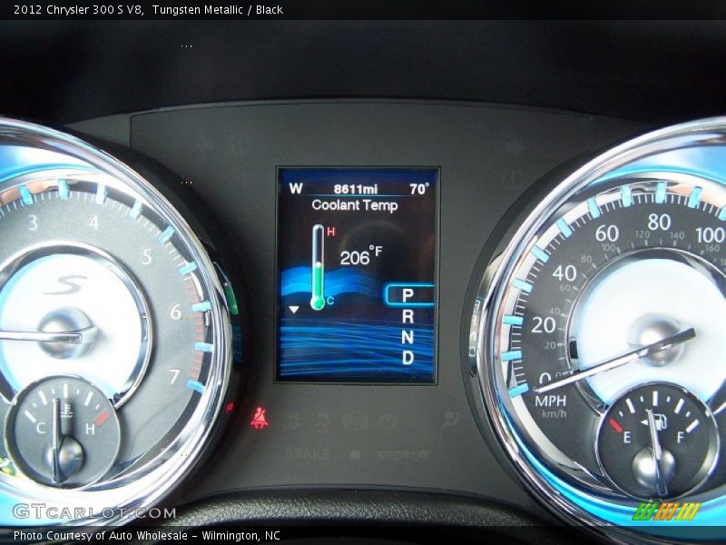 Tungsten Metallic / Black 2012 Chrysler 300 S V8