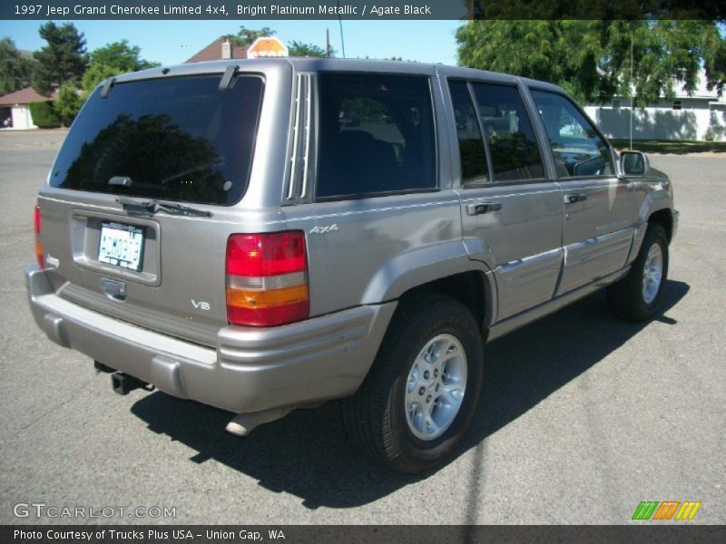 Bright Platinum Metallic / Agate Black 1997 Jeep Grand Cherokee Limited 4x4