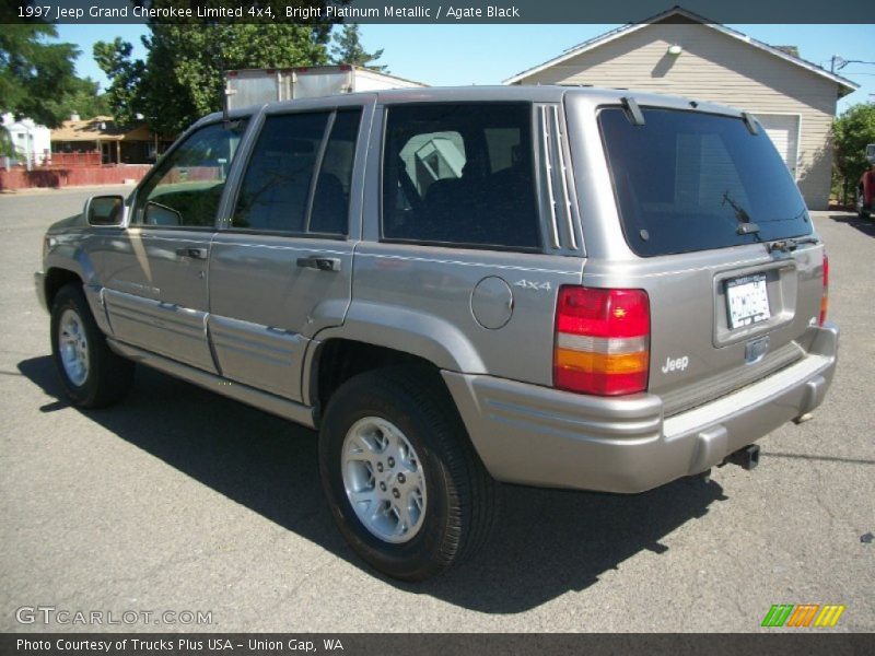 Bright Platinum Metallic / Agate Black 1997 Jeep Grand Cherokee Limited 4x4