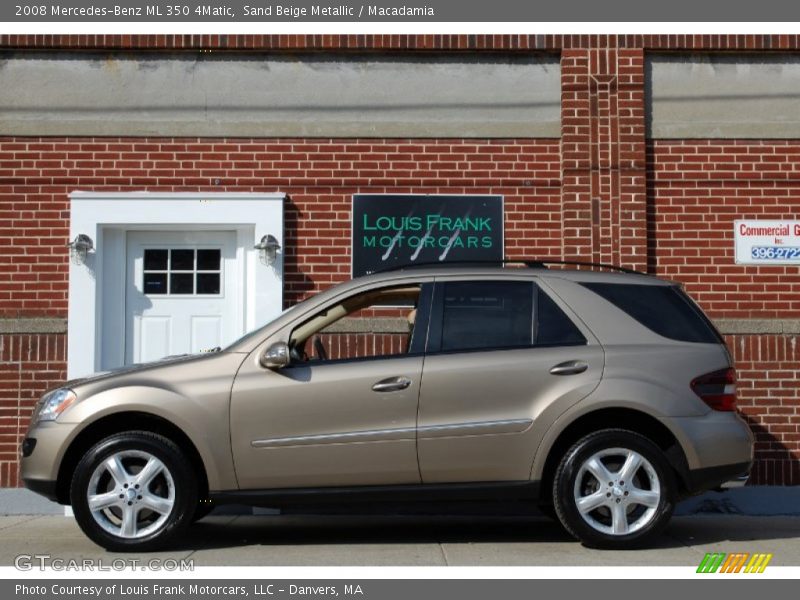 Sand Beige Metallic / Macadamia 2008 Mercedes-Benz ML 350 4Matic