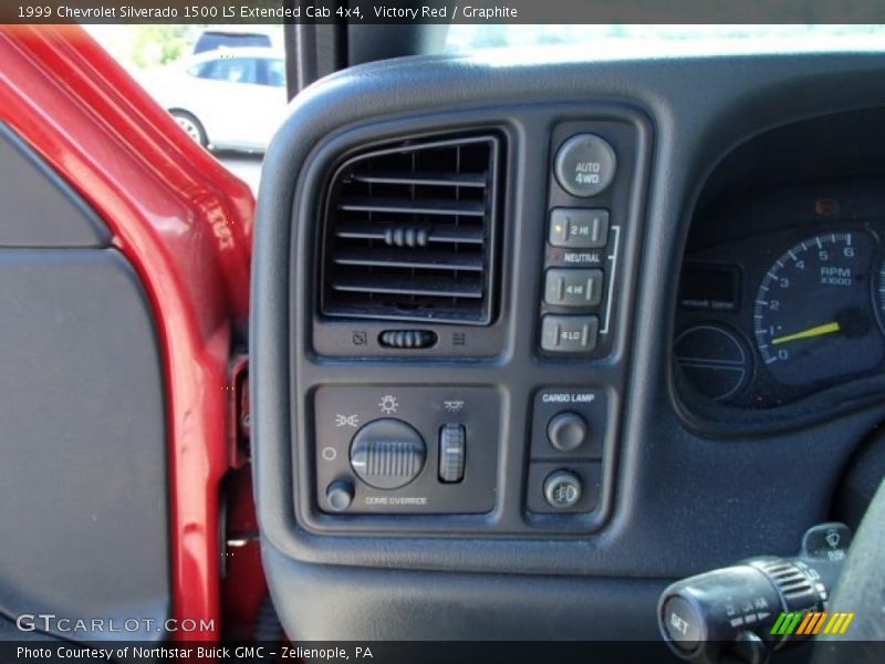 Victory Red / Graphite 1999 Chevrolet Silverado 1500 LS Extended Cab 4x4