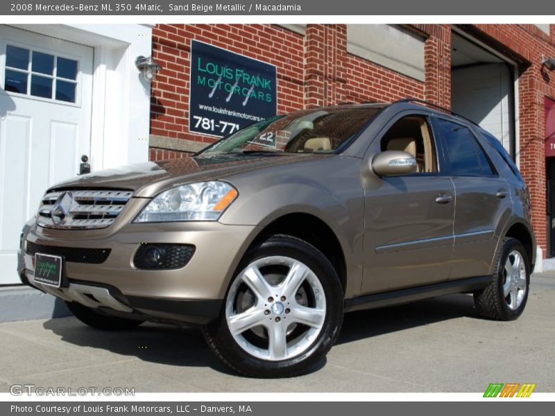 Sand Beige Metallic / Macadamia 2008 Mercedes-Benz ML 350 4Matic