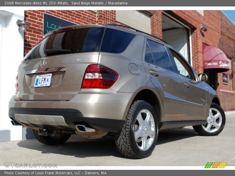 Sand Beige Metallic / Macadamia 2008 Mercedes-Benz ML 350 4Matic