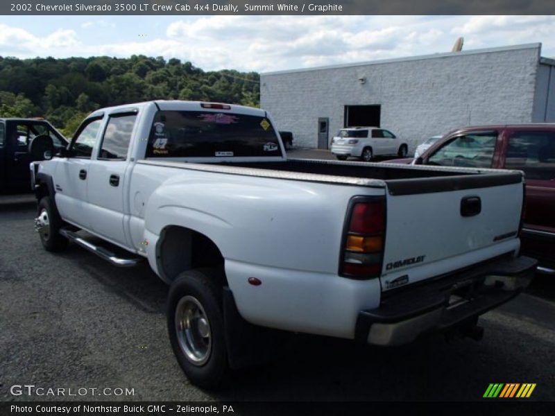 Summit White / Graphite 2002 Chevrolet Silverado 3500 LT Crew Cab 4x4 Dually