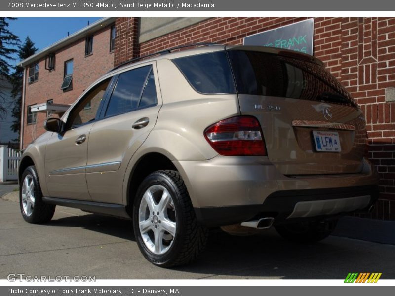 Sand Beige Metallic / Macadamia 2008 Mercedes-Benz ML 350 4Matic