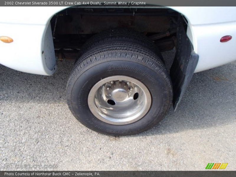 Summit White / Graphite 2002 Chevrolet Silverado 3500 LT Crew Cab 4x4 Dually