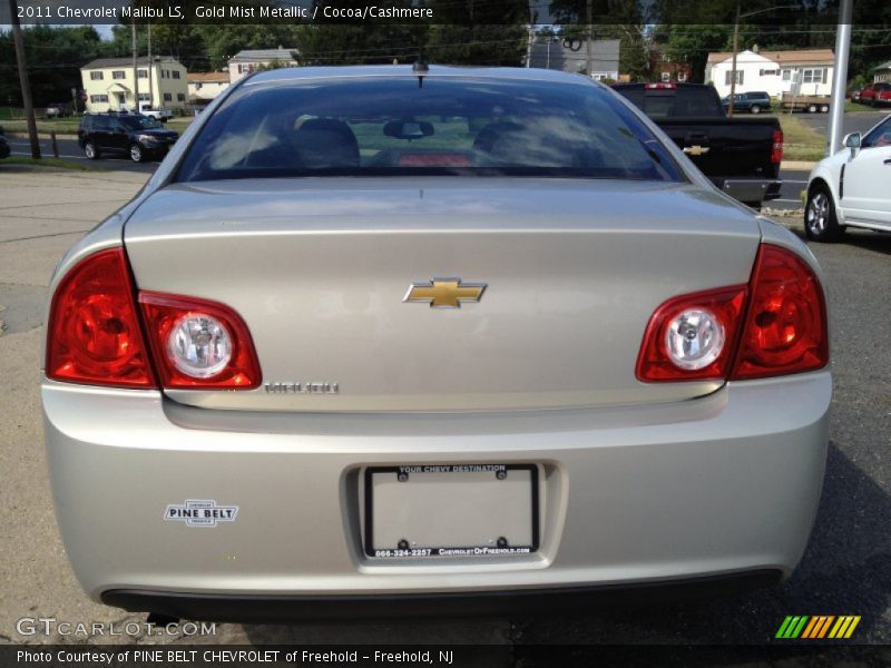 Gold Mist Metallic / Cocoa/Cashmere 2011 Chevrolet Malibu LS