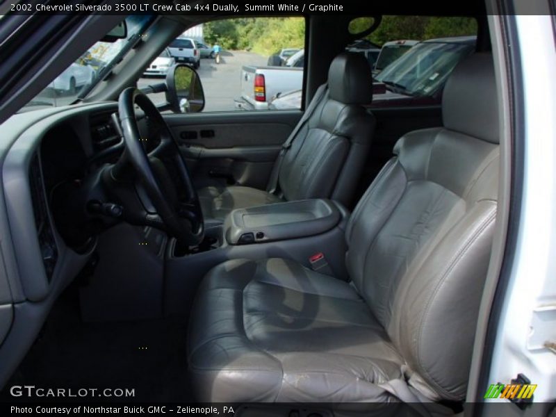 Summit White / Graphite 2002 Chevrolet Silverado 3500 LT Crew Cab 4x4 Dually