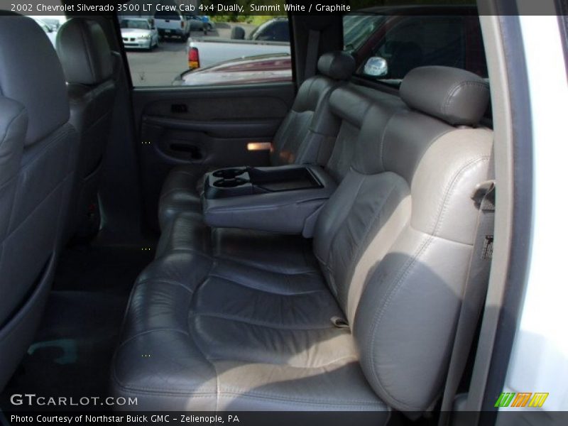 Summit White / Graphite 2002 Chevrolet Silverado 3500 LT Crew Cab 4x4 Dually