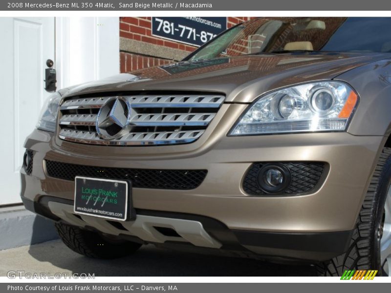 Sand Beige Metallic / Macadamia 2008 Mercedes-Benz ML 350 4Matic