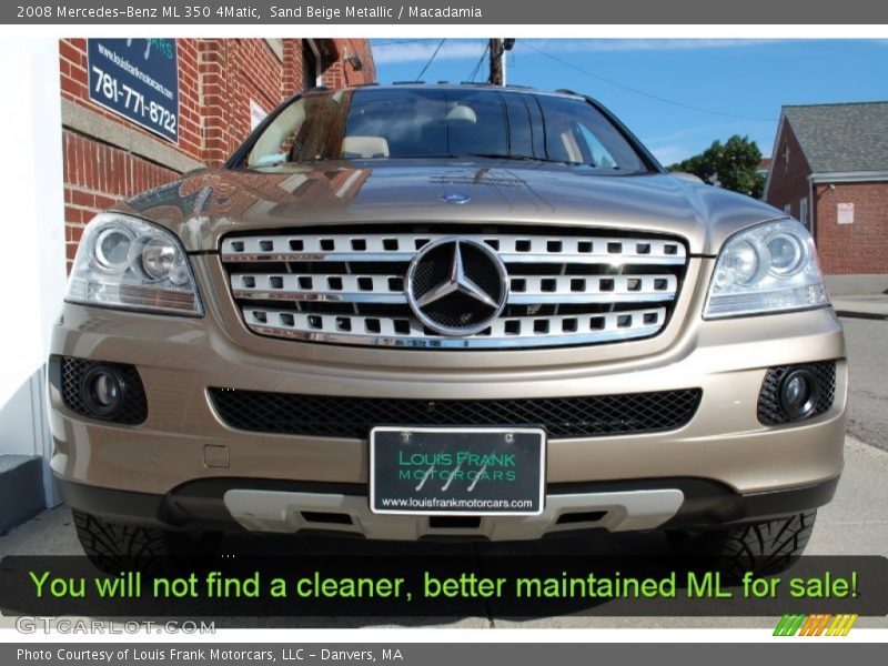 Sand Beige Metallic / Macadamia 2008 Mercedes-Benz ML 350 4Matic