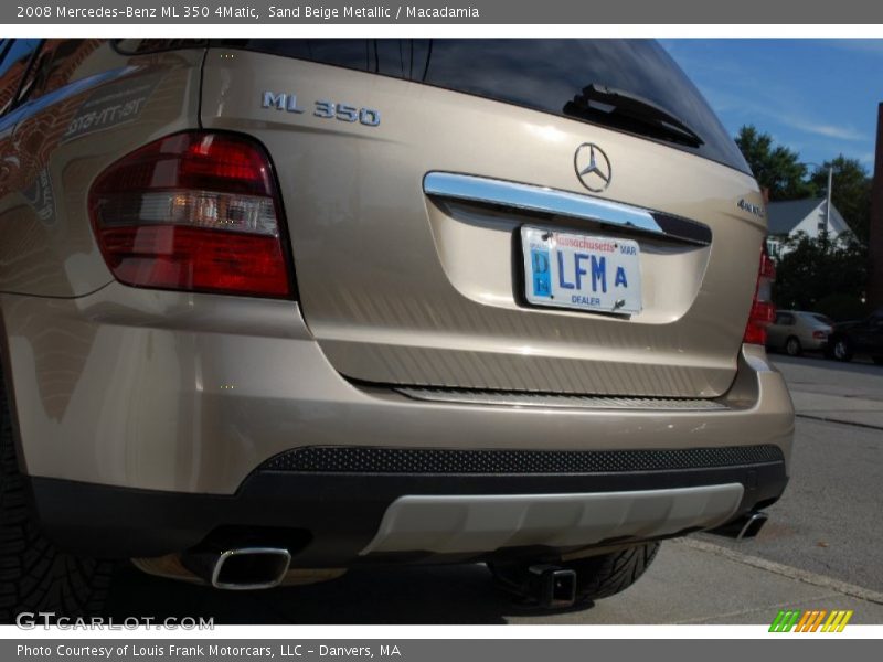 Sand Beige Metallic / Macadamia 2008 Mercedes-Benz ML 350 4Matic