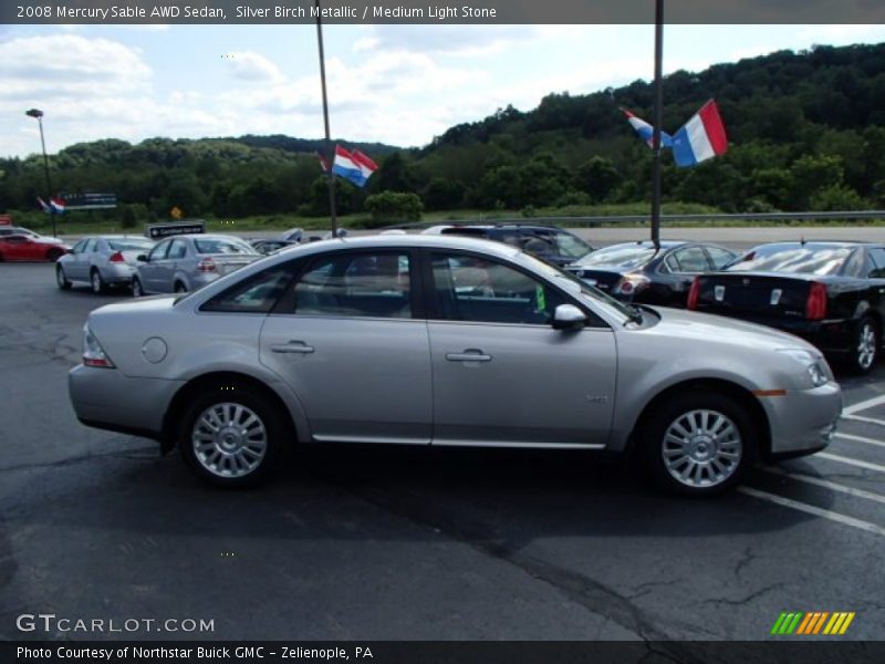 Silver Birch Metallic / Medium Light Stone 2008 Mercury Sable AWD Sedan