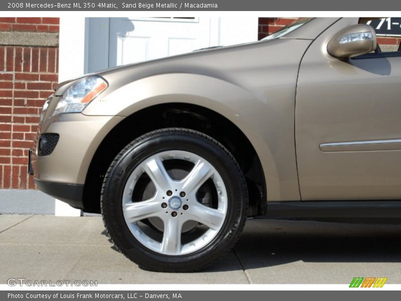 Sand Beige Metallic / Macadamia 2008 Mercedes-Benz ML 350 4Matic