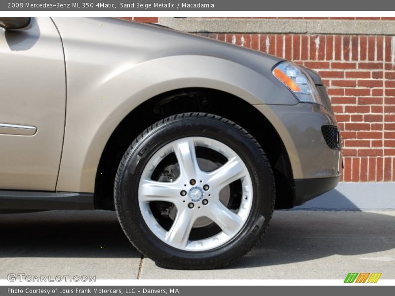 Sand Beige Metallic / Macadamia 2008 Mercedes-Benz ML 350 4Matic