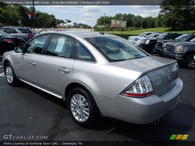 Silver Birch Metallic / Medium Light Stone 2008 Mercury Sable AWD Sedan