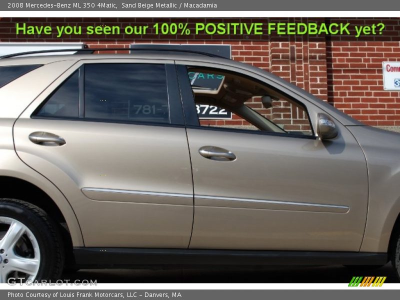 Sand Beige Metallic / Macadamia 2008 Mercedes-Benz ML 350 4Matic