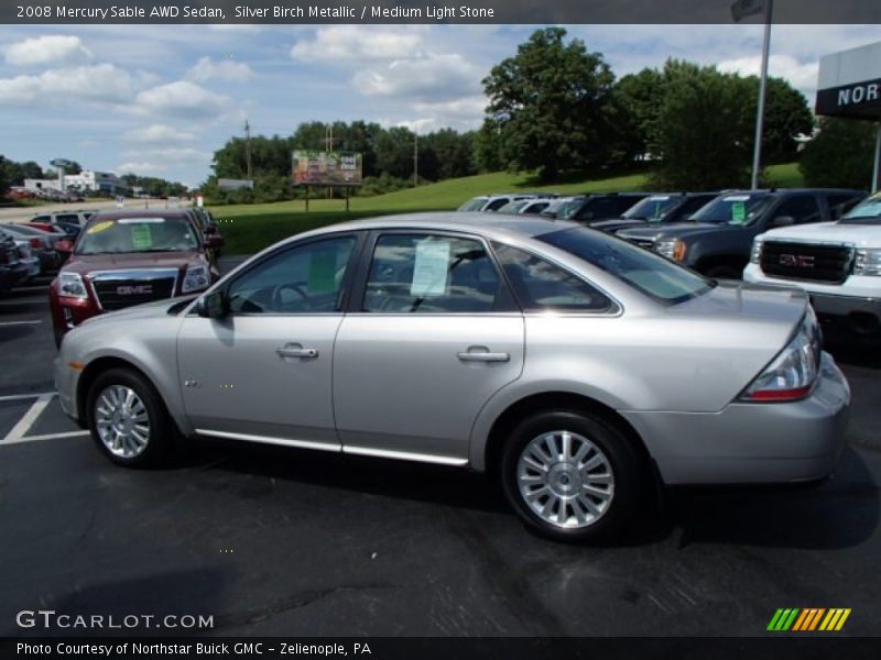 Silver Birch Metallic / Medium Light Stone 2008 Mercury Sable AWD Sedan