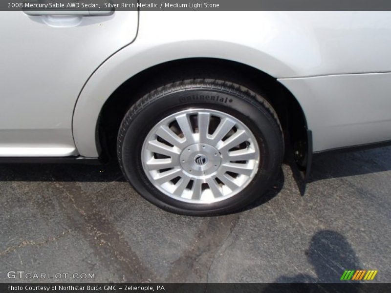 Silver Birch Metallic / Medium Light Stone 2008 Mercury Sable AWD Sedan