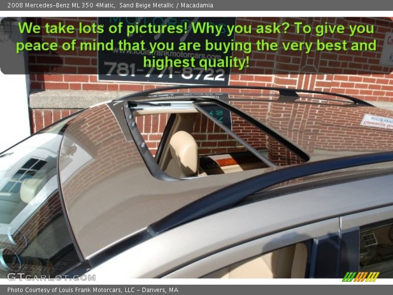 Sand Beige Metallic / Macadamia 2008 Mercedes-Benz ML 350 4Matic