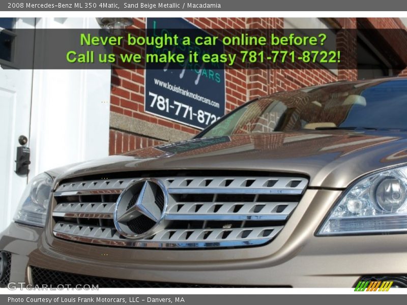 Sand Beige Metallic / Macadamia 2008 Mercedes-Benz ML 350 4Matic