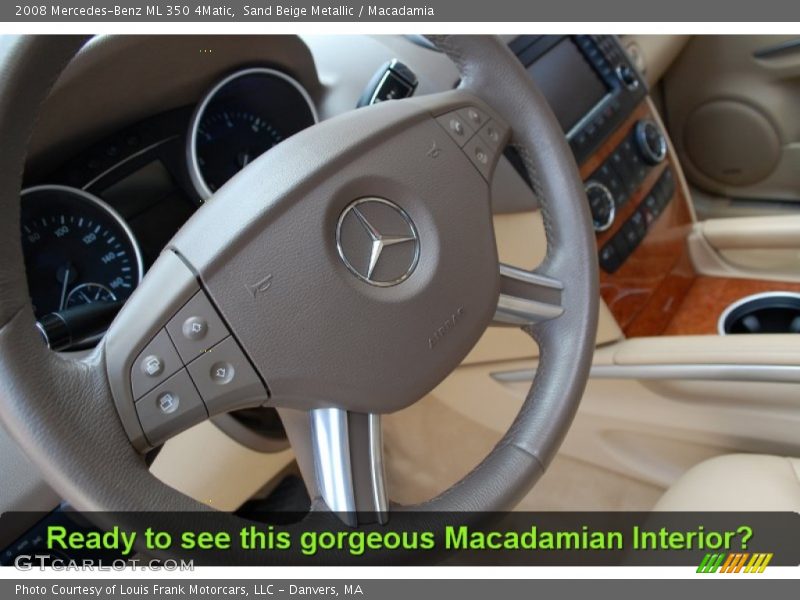 Sand Beige Metallic / Macadamia 2008 Mercedes-Benz ML 350 4Matic