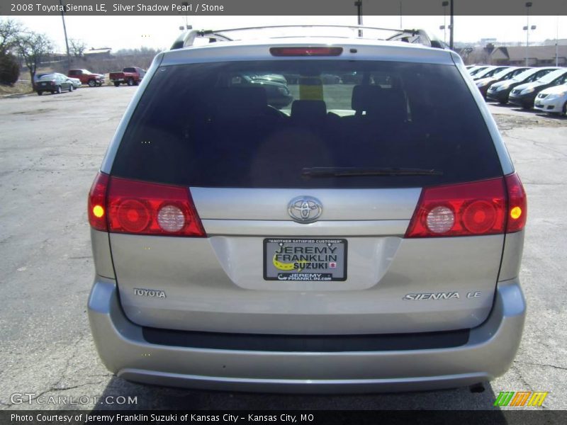 Silver Shadow Pearl / Stone 2008 Toyota Sienna LE