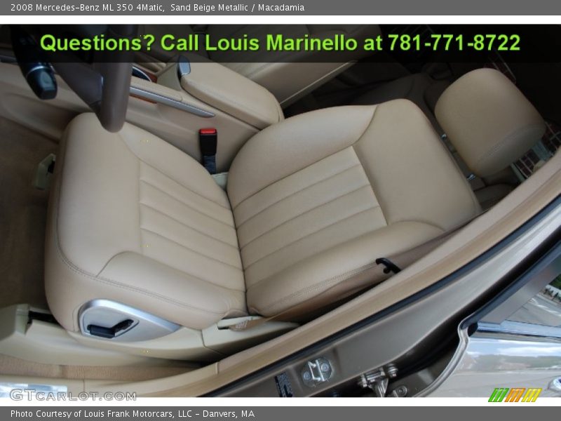 Sand Beige Metallic / Macadamia 2008 Mercedes-Benz ML 350 4Matic