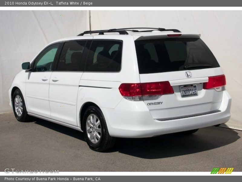 Taffeta White / Beige 2010 Honda Odyssey EX-L