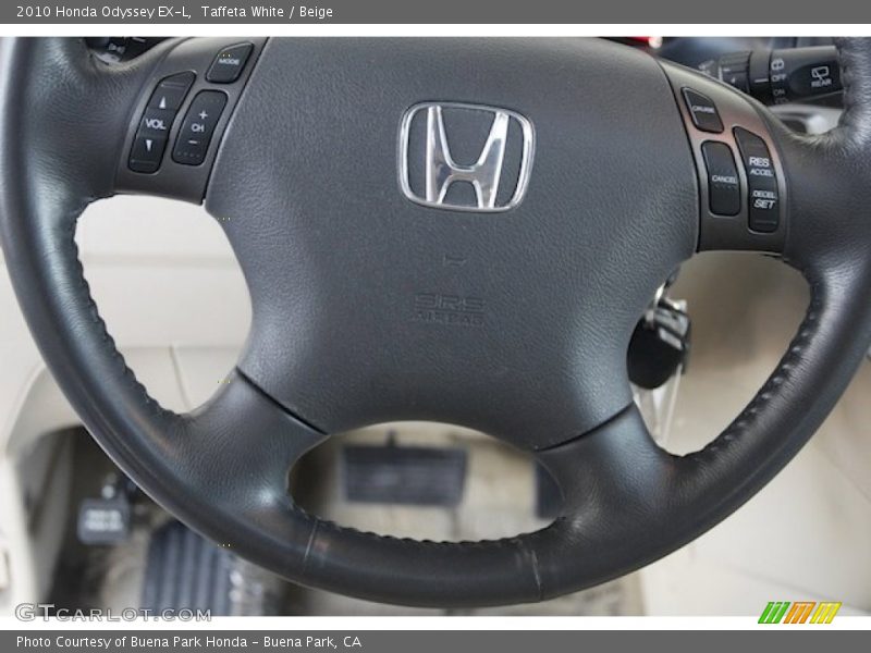 Taffeta White / Beige 2010 Honda Odyssey EX-L
