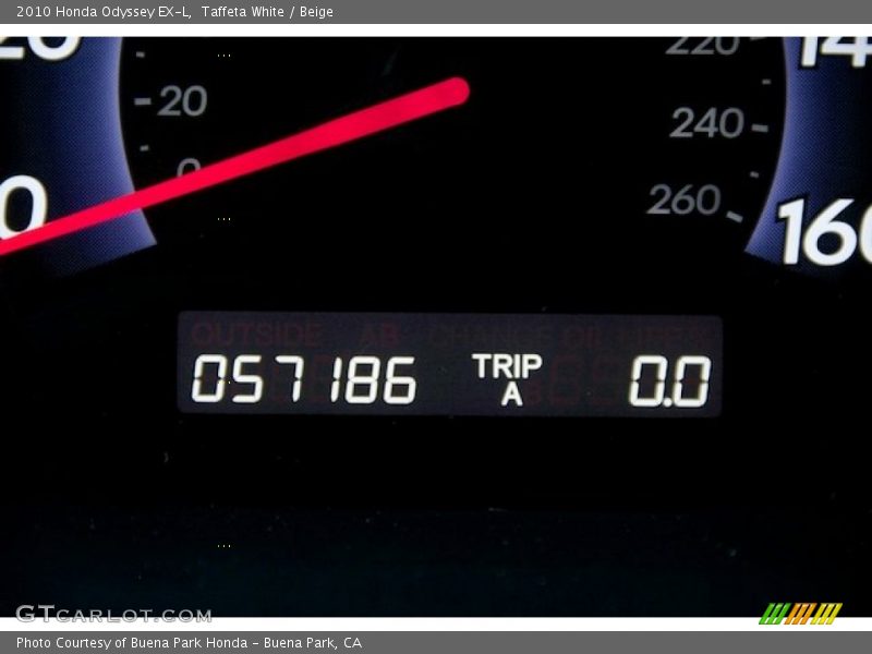 Taffeta White / Beige 2010 Honda Odyssey EX-L