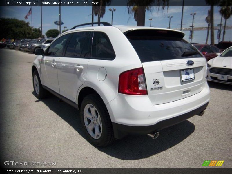 White Suede / Medium Light Stone 2013 Ford Edge SEL