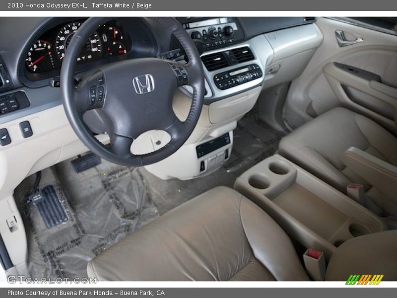 Taffeta White / Beige 2010 Honda Odyssey EX-L