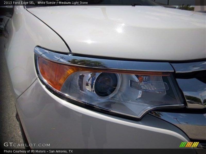 White Suede / Medium Light Stone 2013 Ford Edge SEL