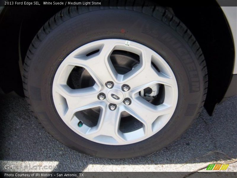 White Suede / Medium Light Stone 2013 Ford Edge SEL