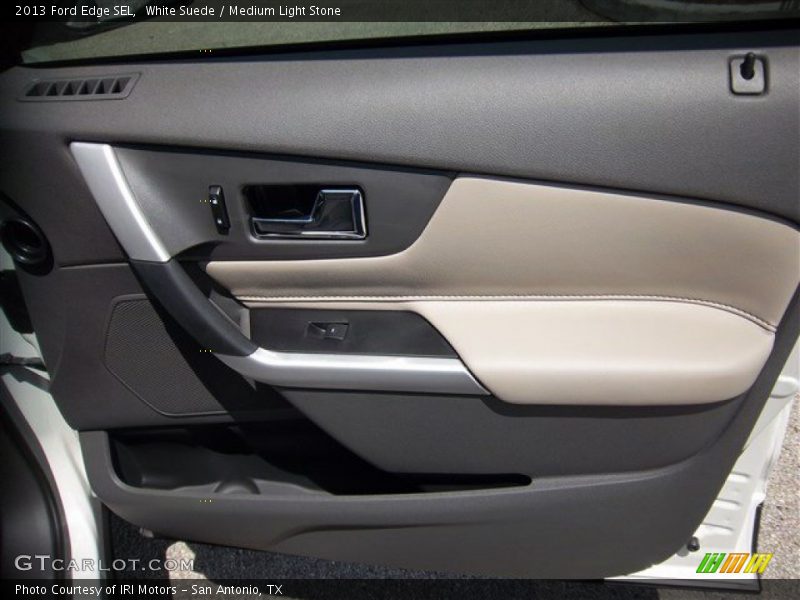 White Suede / Medium Light Stone 2013 Ford Edge SEL