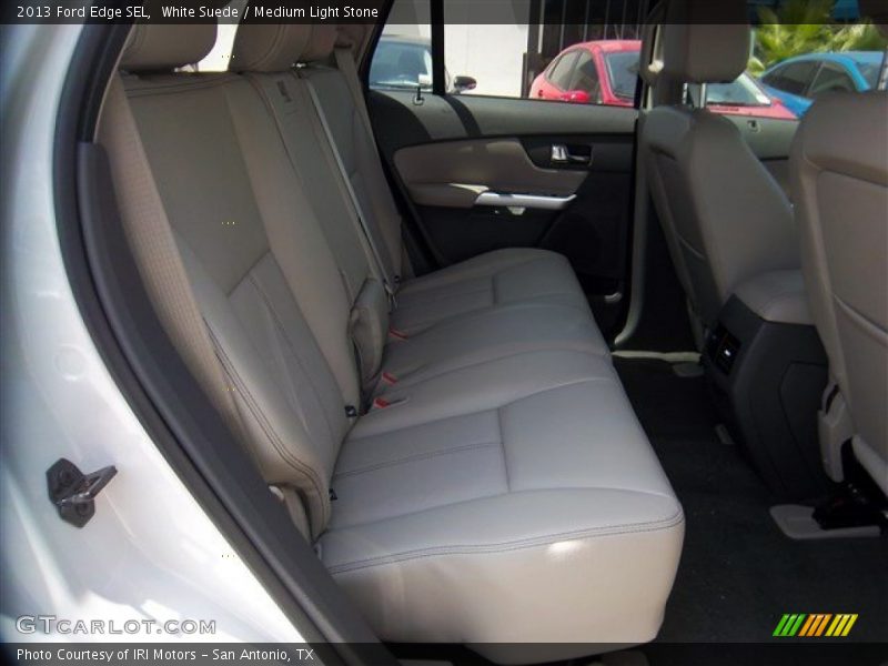 White Suede / Medium Light Stone 2013 Ford Edge SEL