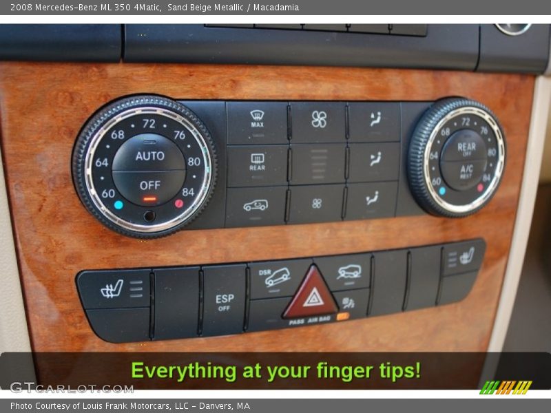 Sand Beige Metallic / Macadamia 2008 Mercedes-Benz ML 350 4Matic