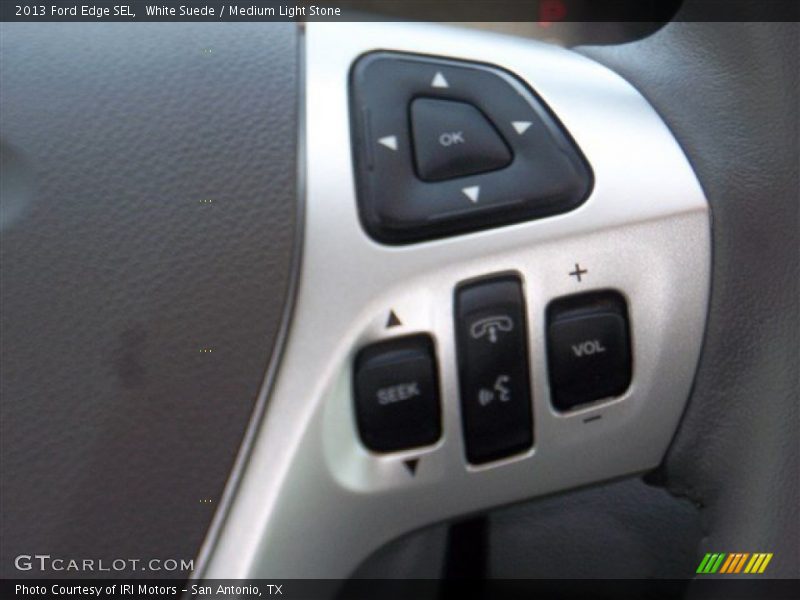 White Suede / Medium Light Stone 2013 Ford Edge SEL