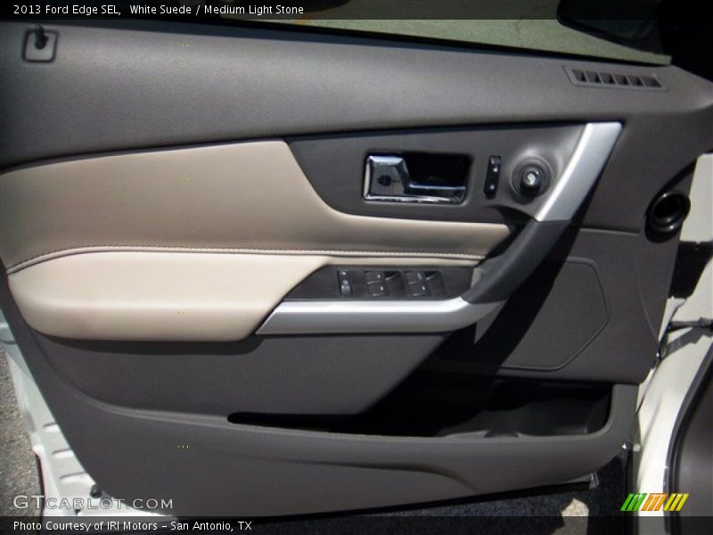 White Suede / Medium Light Stone 2013 Ford Edge SEL