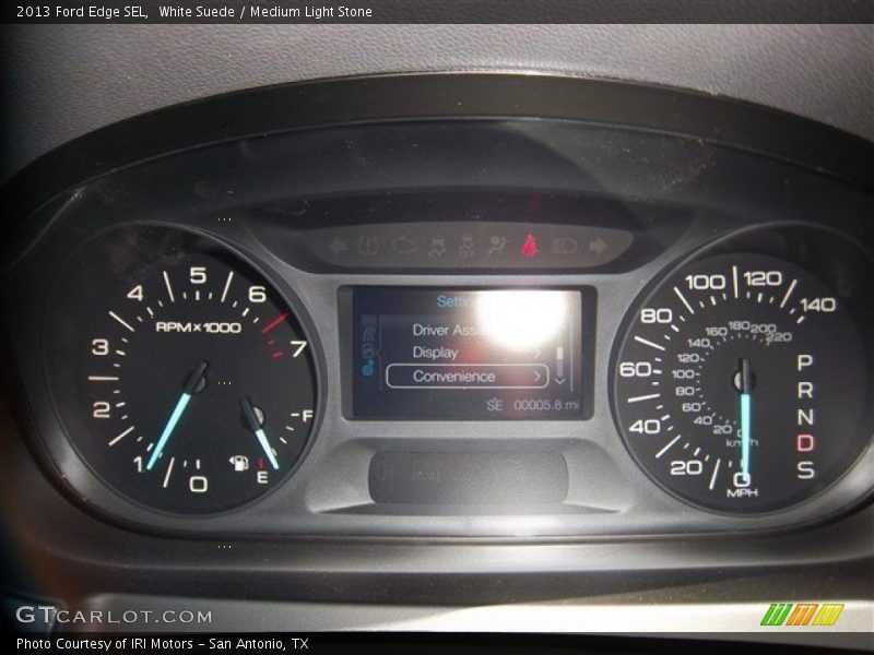 White Suede / Medium Light Stone 2013 Ford Edge SEL
