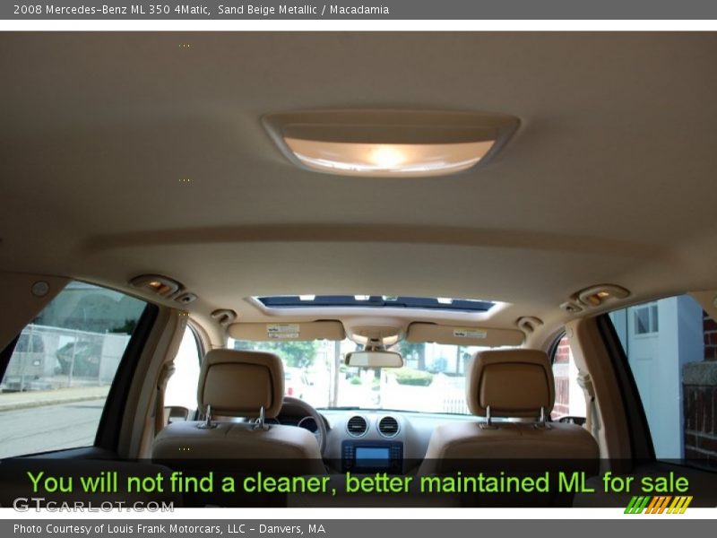 Sand Beige Metallic / Macadamia 2008 Mercedes-Benz ML 350 4Matic