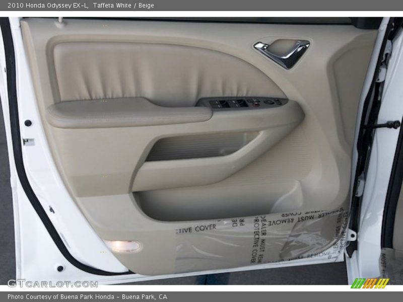 Taffeta White / Beige 2010 Honda Odyssey EX-L