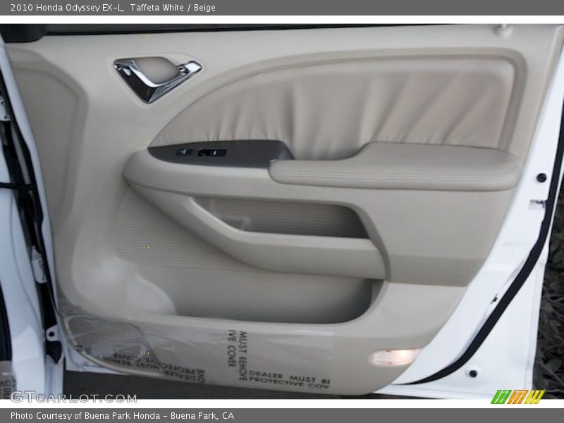 Taffeta White / Beige 2010 Honda Odyssey EX-L