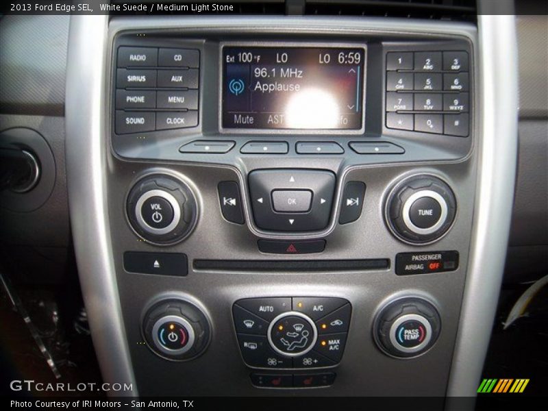 White Suede / Medium Light Stone 2013 Ford Edge SEL