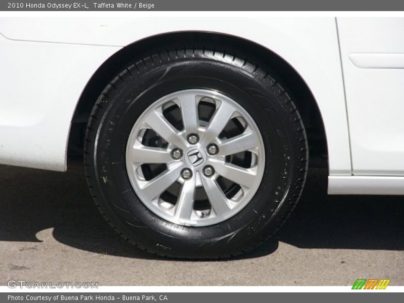 Taffeta White / Beige 2010 Honda Odyssey EX-L