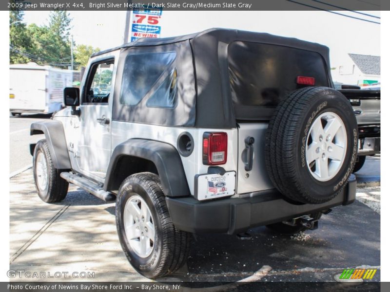 Bright Silver Metallic / Dark Slate Gray/Medium Slate Gray 2009 Jeep Wrangler X 4x4