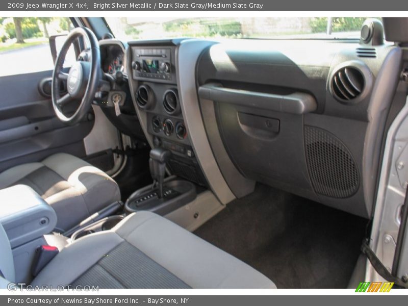 Bright Silver Metallic / Dark Slate Gray/Medium Slate Gray 2009 Jeep Wrangler X 4x4