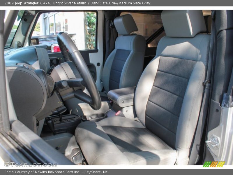 Bright Silver Metallic / Dark Slate Gray/Medium Slate Gray 2009 Jeep Wrangler X 4x4